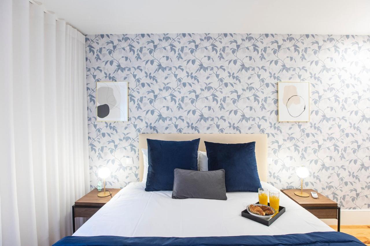 Elegant Downtown 1Br Flat W/ Ac By Lovelystay Porto Luaran gambar